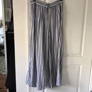 JACK by B.B. Dakota Flowy Striped Wide-Leg Pants